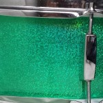 Green Holo-Prismatic Glitter Drum Wrap