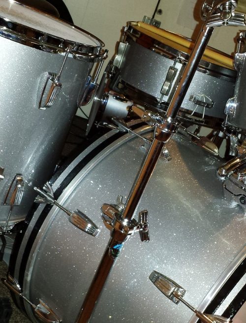 Traditional Silver Sparkle Drum Wrap