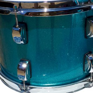 Lagoon Blue Sparkle Drum Wrap