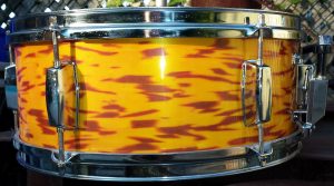 Yellow Tiger Pearl Drum Wrap