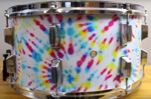 Custom Tye Dye Drum Wrap