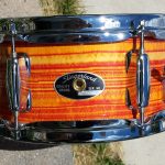 Tangerine Pearl Strata Drum Wrap