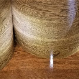 Golden Oak Wood Grain Drum Wrap