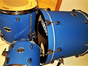Electric Velvet Sparkle Blue Drum Wrap
