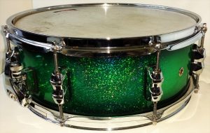Green Glitter Burst Drum Wrap