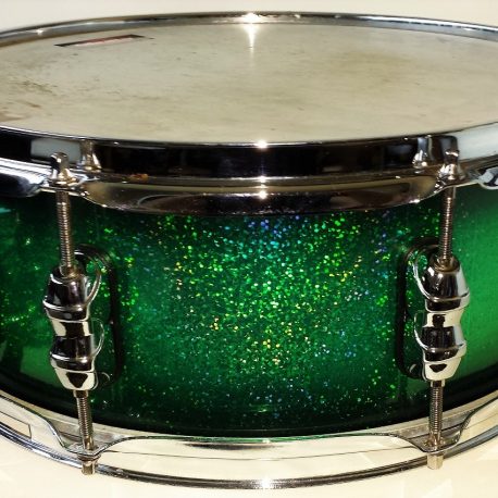Green Glitter Burst Drum Wrap