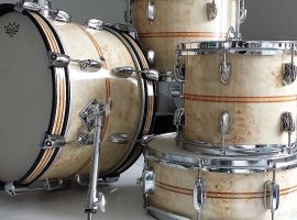 Custom Woodgrain Drum Wrap