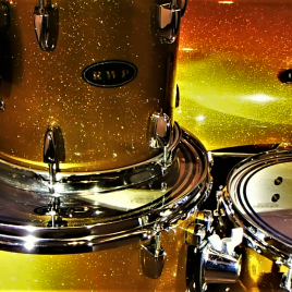 Traditional Gold Sparkle Drum Wrap