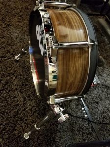 Custom Wood Grain Drum Wrap