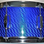 Twisted Blue Pearl Shimmer Drum Wrap
