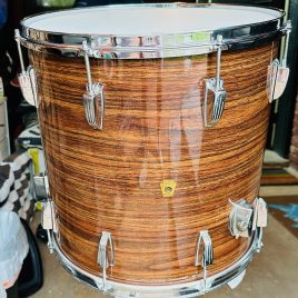 Mahogany Vortex Wood Grain Drum Wrap